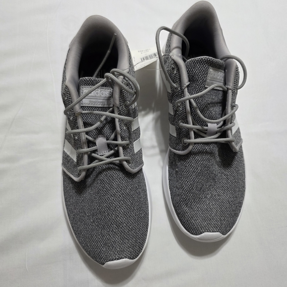 Adidas QT Racer Women’s Running Shoes – Grey/White – Size 9 NEW
